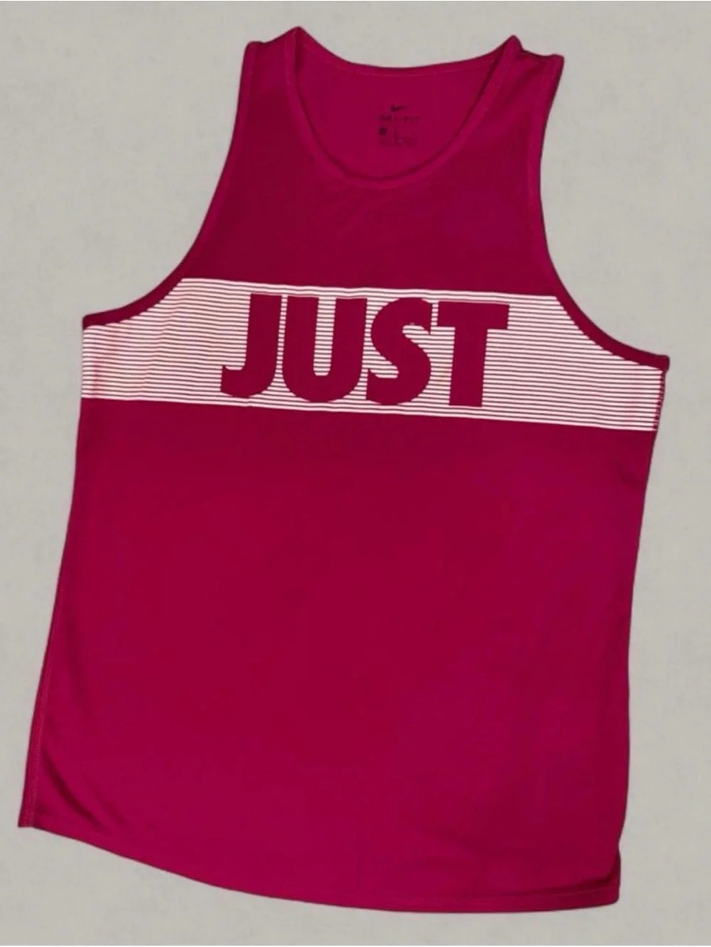 Nike Mint & Magenta Tank Tops - Just Do It Graphic